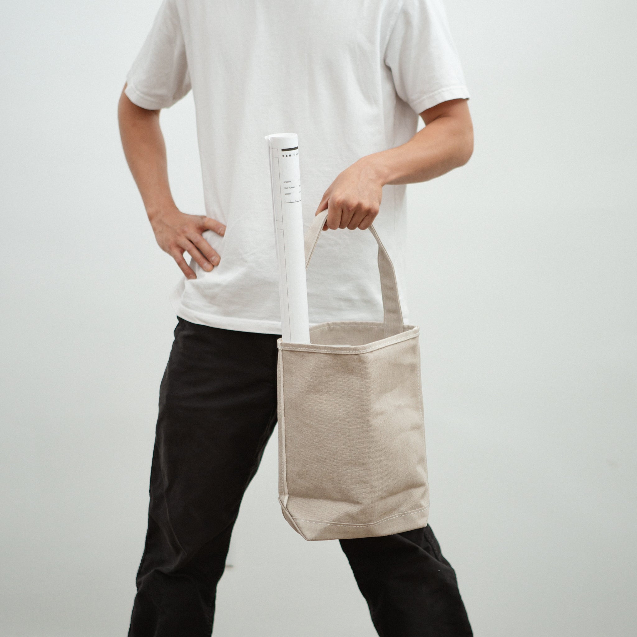 Tembea Baguette Tote Small Linen Natural | Tortoise General Store