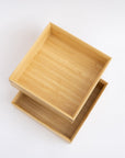 Kosuga Bamboo Tiered Square Lunch Box Set | Tortoise General Store