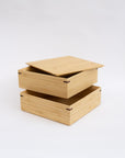 Kosuga Bamboo Tiered Square Lunch Box Set | Tortoise General Store