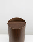 Lidded Waste Basket Walnut | Tortoise General Store