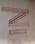 Shigeki Fujishiro Frames A - Red Rectangular Mobile | Tortoise General Store