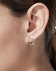 Shihara Diamond Square Earring 10 (01) | Tortoise General Store