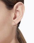 Shihara Diamond Triangle Earring 15 (01) | Tortoise General Store