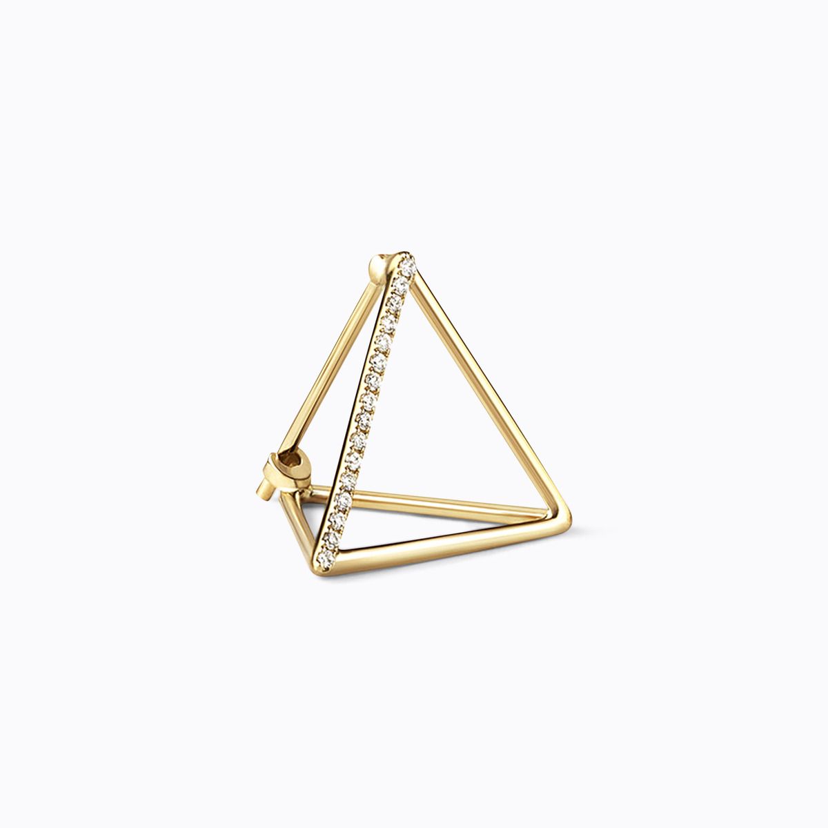 〈シハラ〉ダイヤモンドトライアングルピアス15(01) Shihara Diamond Triangle Earring 15 (01) | Tortoise General Store