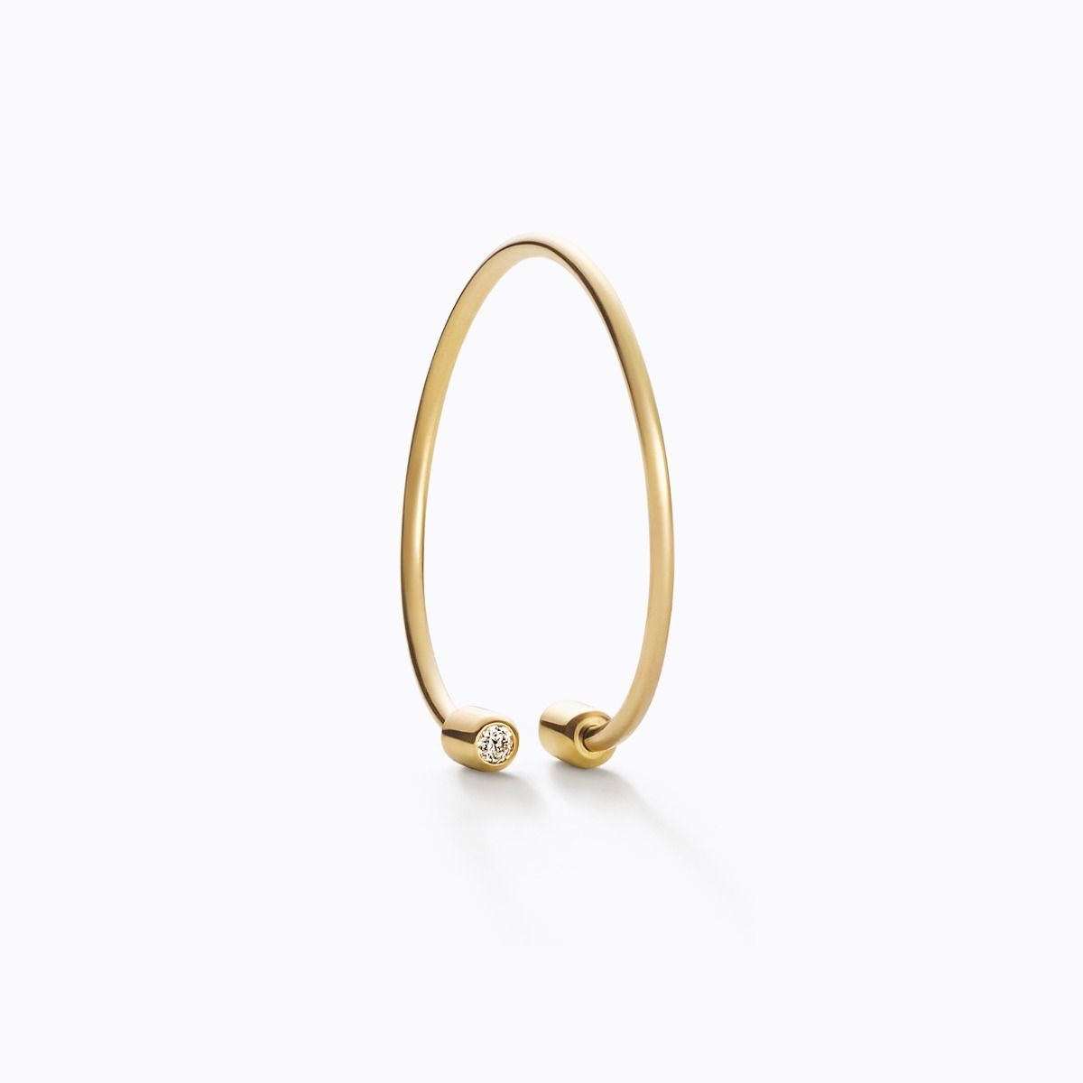 Shihara Diamond Twist Round Earring 02 | tortoise general store