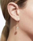 Shihara Half Pearl Chain Earring 0° | Tortoise General Store