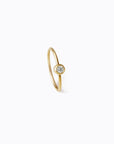 Shihara One-Stone Hoop Earring 01 | Tortoise General Store