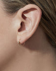 Shihara One-Stone Hoop Earring 01 | Tortoise General Store