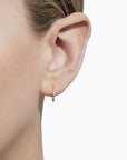 Shihara One-Stone Hoop Earring 01 | Tortoise General Store