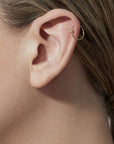 Shihara One-Stone Hoop Earring 01 | Tortoise General Store