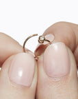 Shihara One-Stone Hoop Earring 01 | Tortoise General Store