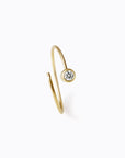 Shihara One-Stone Hoop Earring 02 | Tortoise General Store