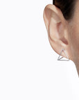 Shihara Triangle Earring 15 White Gold | Tortoise General Store
