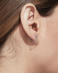 Shihara Triangle Earring 15 White Gold | Tortoise General Store