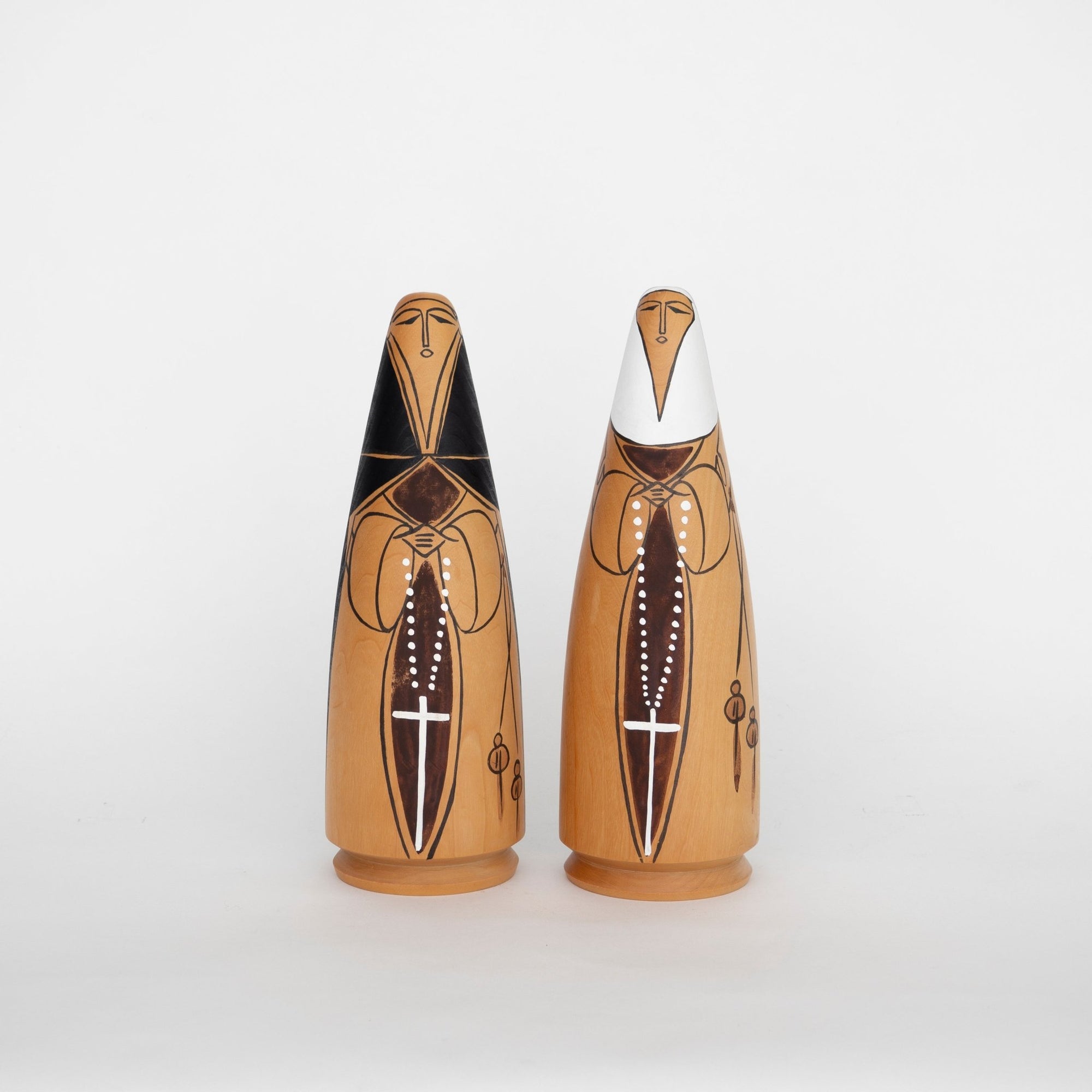 088 Unknown, Japan Wood Object (Pair) | Tortoise General Store
