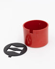 111 60's, Plastic Ashtray with cast iron lid - Red | Tortoise General Store