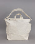 ANUNFOLD Side Pocket Tote Bag - White | Tortoise General Store