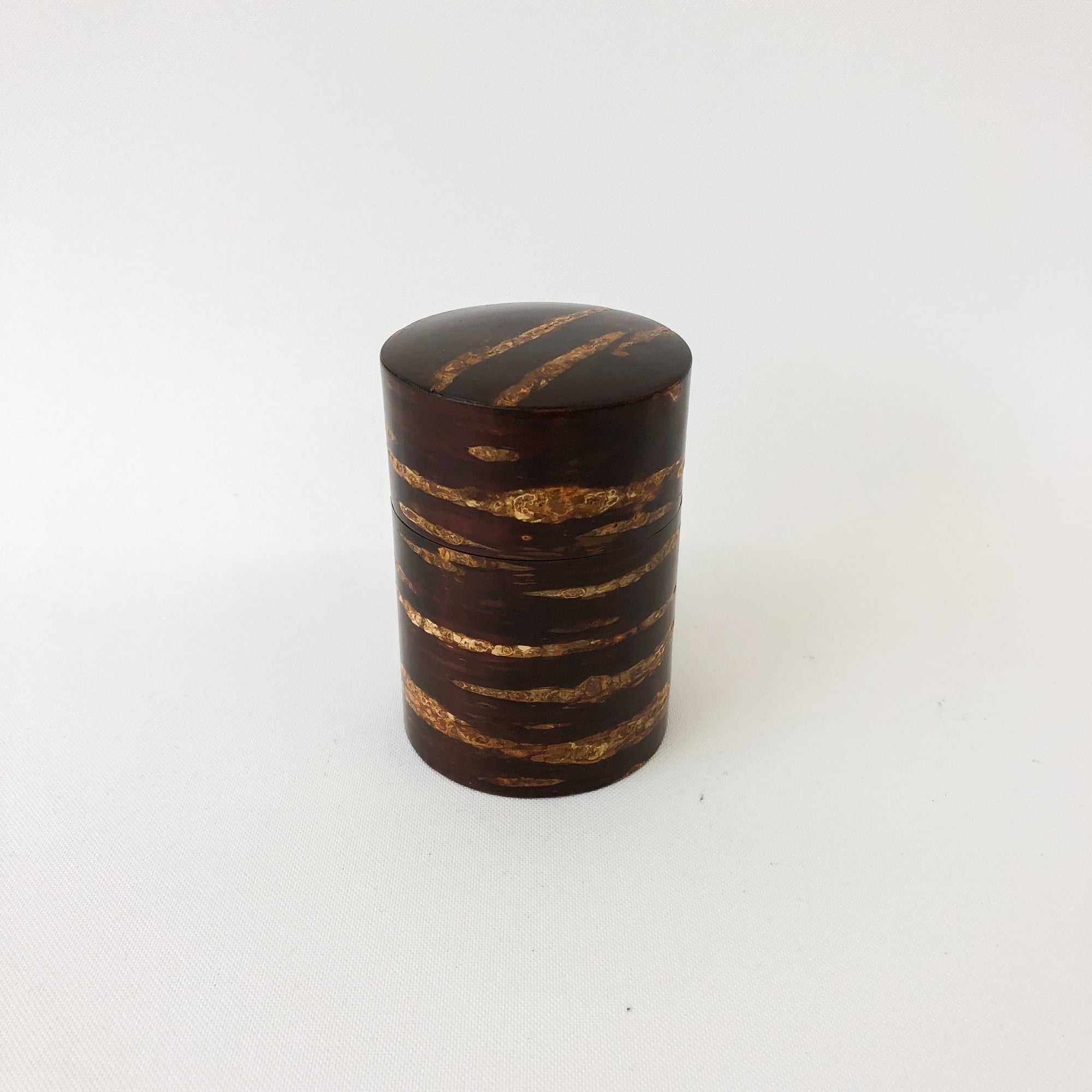 Cherry Wood Tea Leaf Canister - tortoise general store