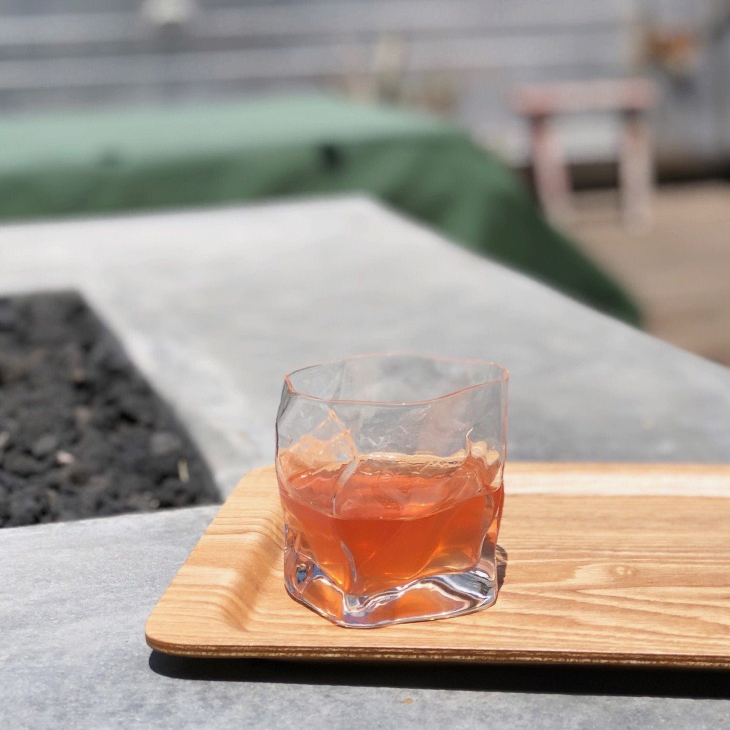 Kimura Crumple Glass - Clear | Tortoise General Store