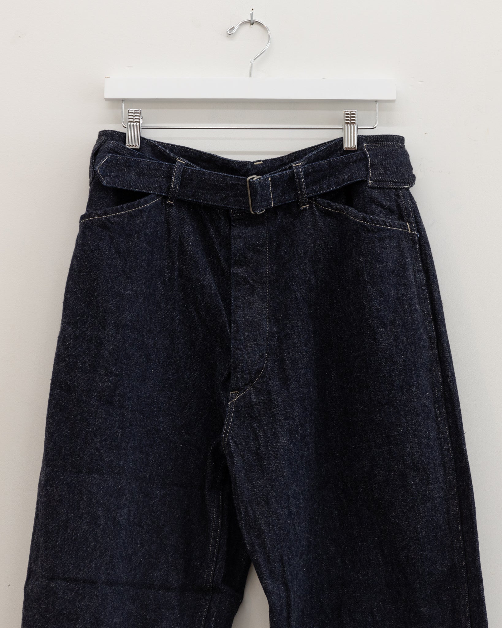 パンツComoli belted denim c/#ホワイト size1 - デニム/ジーンズ