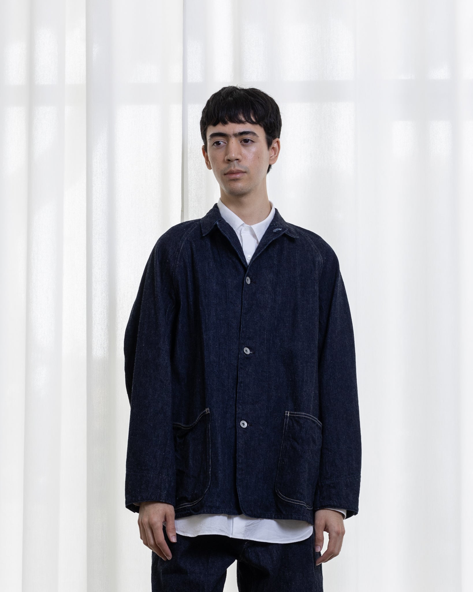 COMOLI DENIM WORK JACKET （NAVY）【１】 - カバーオール