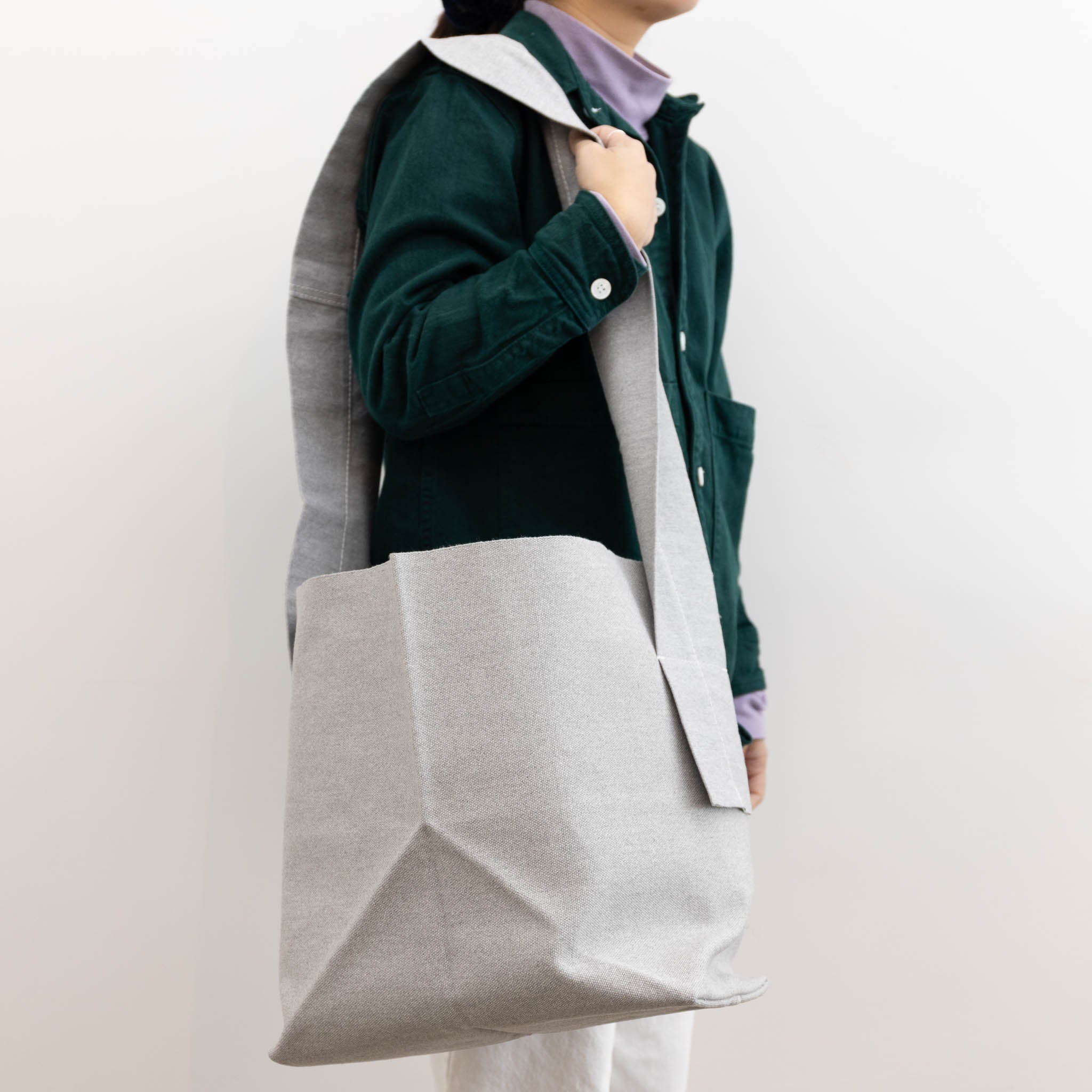 Origami Tote Bag With Pocket