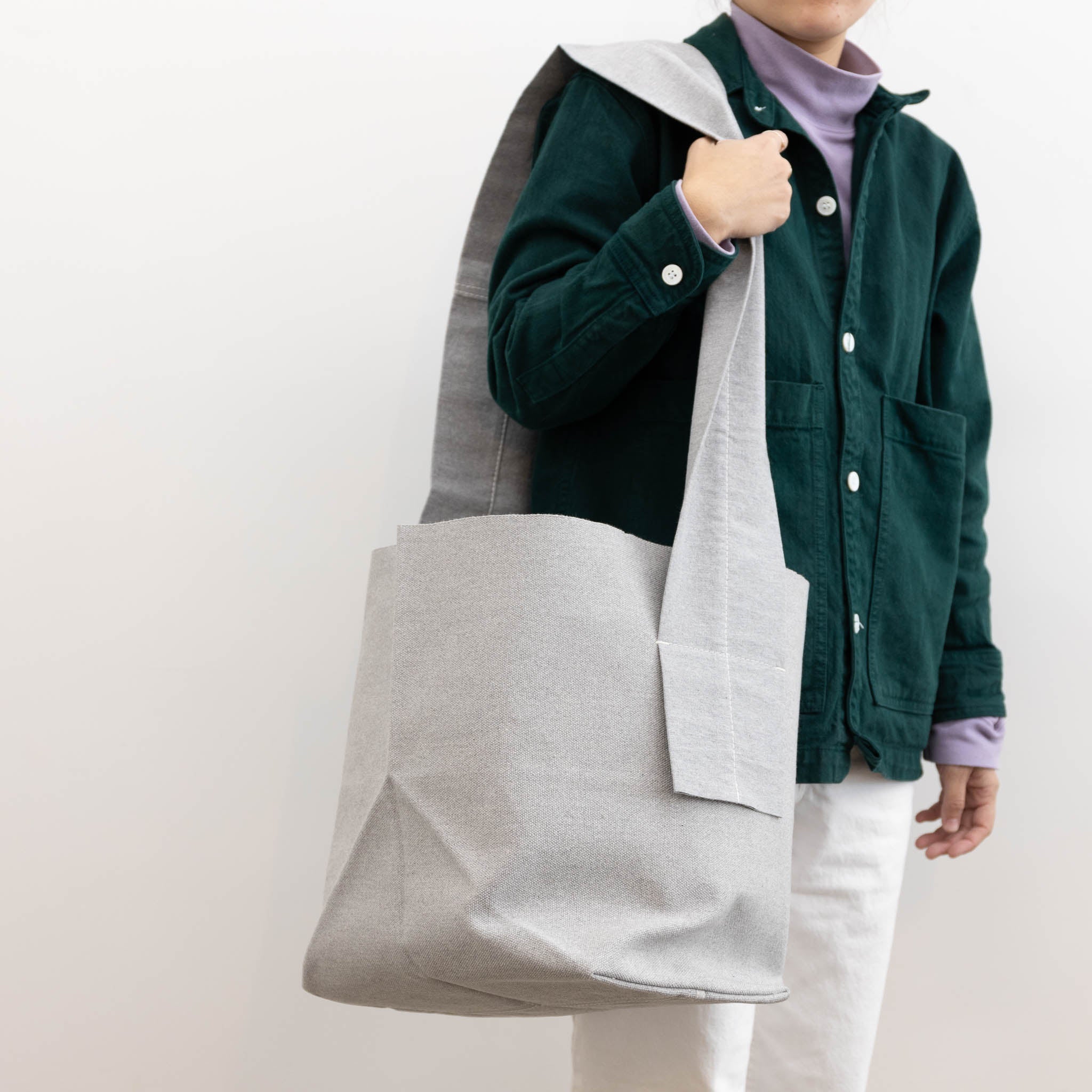 Origami Tote Bag With Pocket