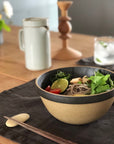 HPB047 Black Deep Round Bowl - tortoise general store