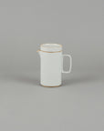 Hasami Porcelain - Teapot Tall with Stainless Strainer Gloss Gray ø 3.3/8" | Tortoise General Store