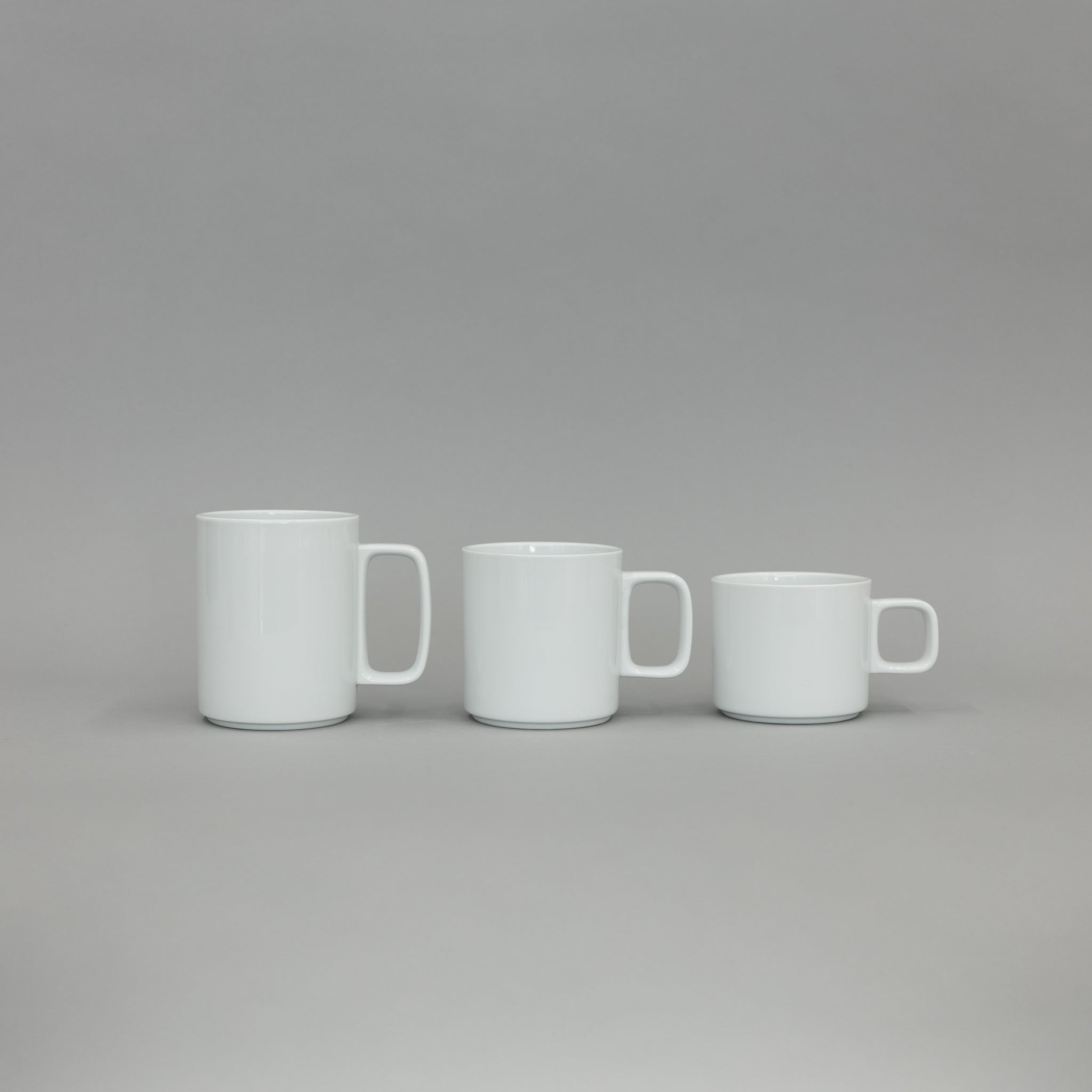 Matte White Porcelain Mugs