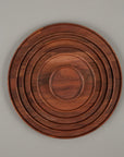 HPWN026 - Tray / Lid Walnut ø 10" - tortoise general store