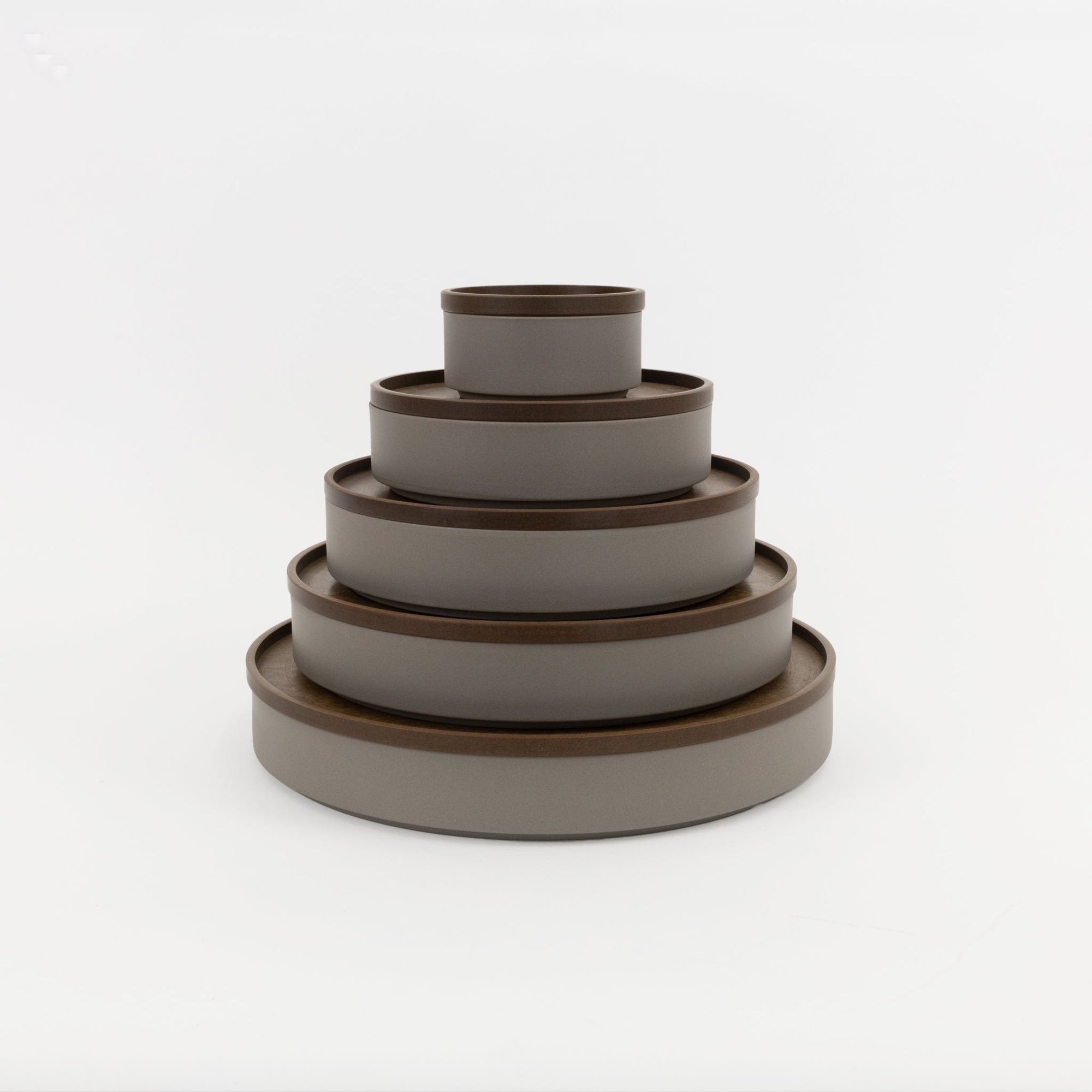 HRN125 - Tray / Lid Dark Brown ø 8.5/8" | Tortoise General Store