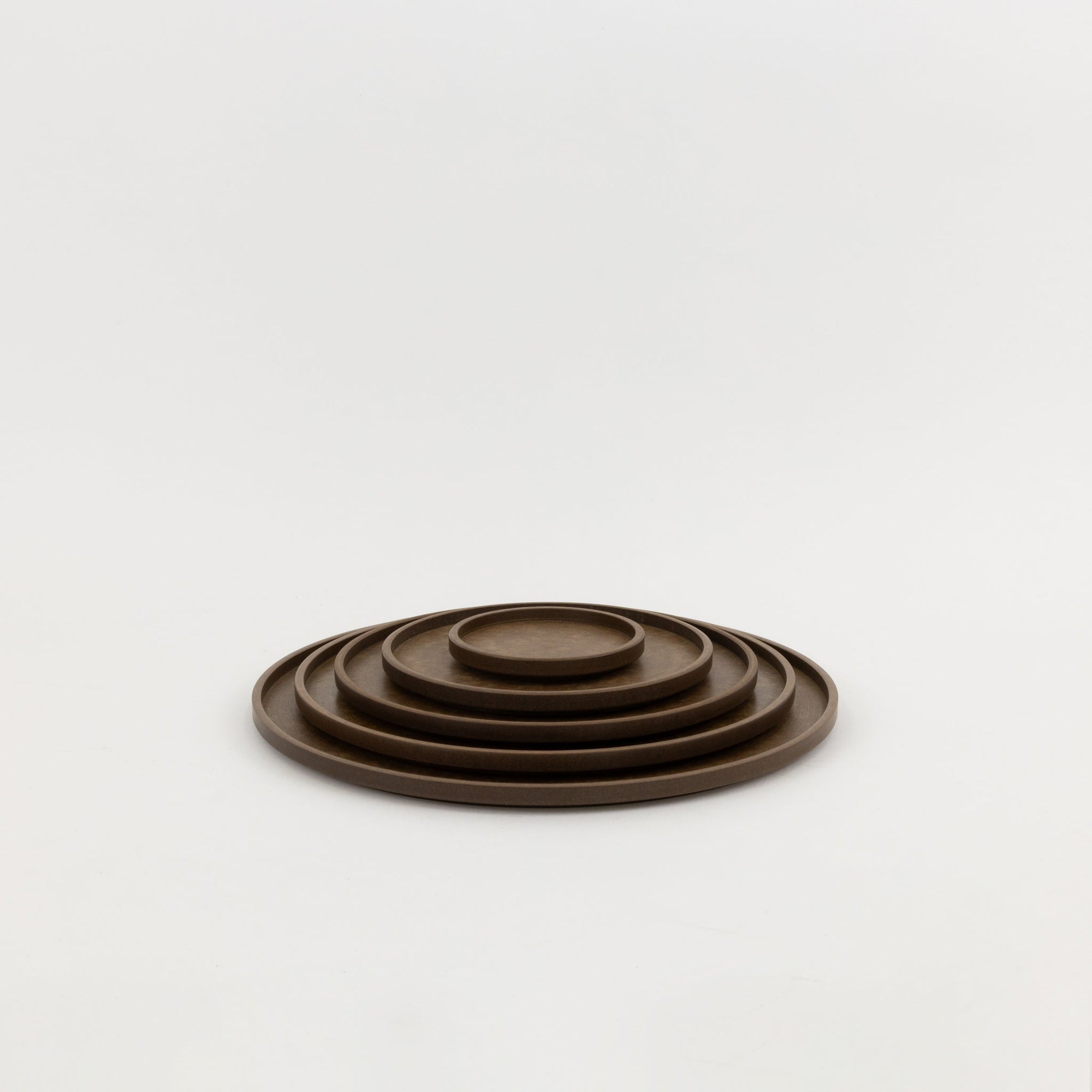 HRN126 - Tray / Lid Dark Brown ø 10" | Tortoise General Store