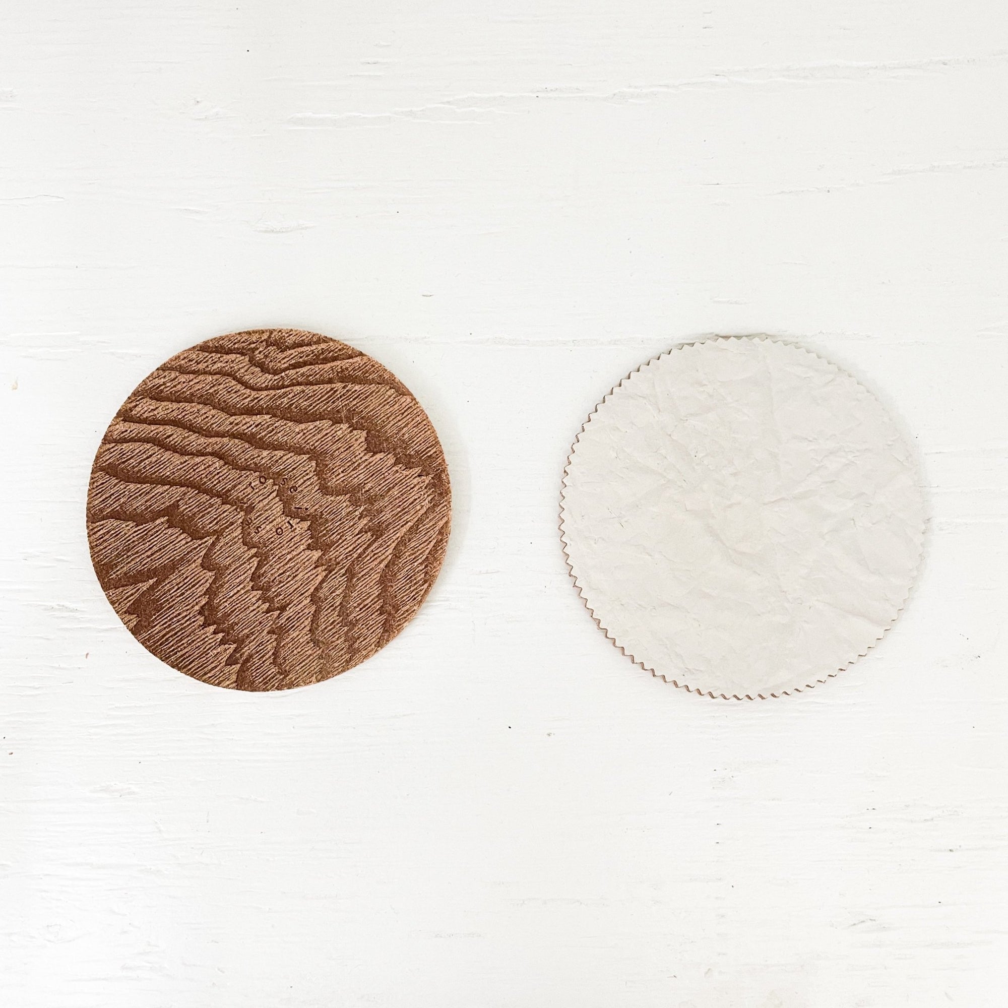 Irose Coaster - Plywood and Paper Leather - tortoise general store