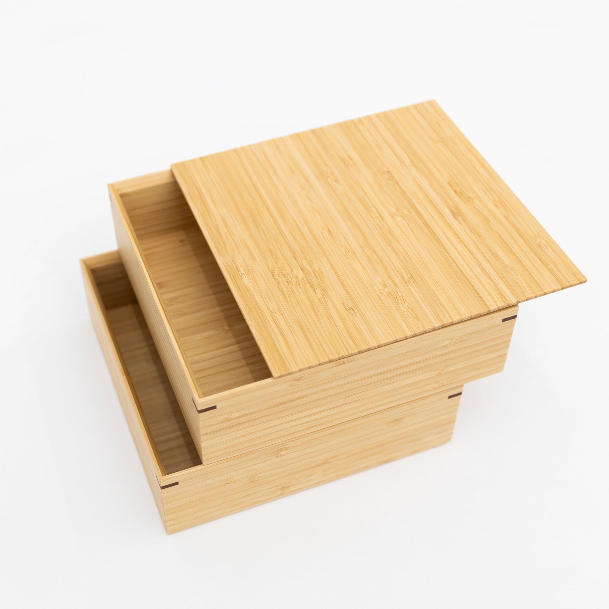Kosuga Bamboo Tiered Square Lunch Box Set | Tortoise General Store