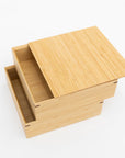 Kosuga Bamboo Tiered Square Lunch Box Set | Tortoise General Store