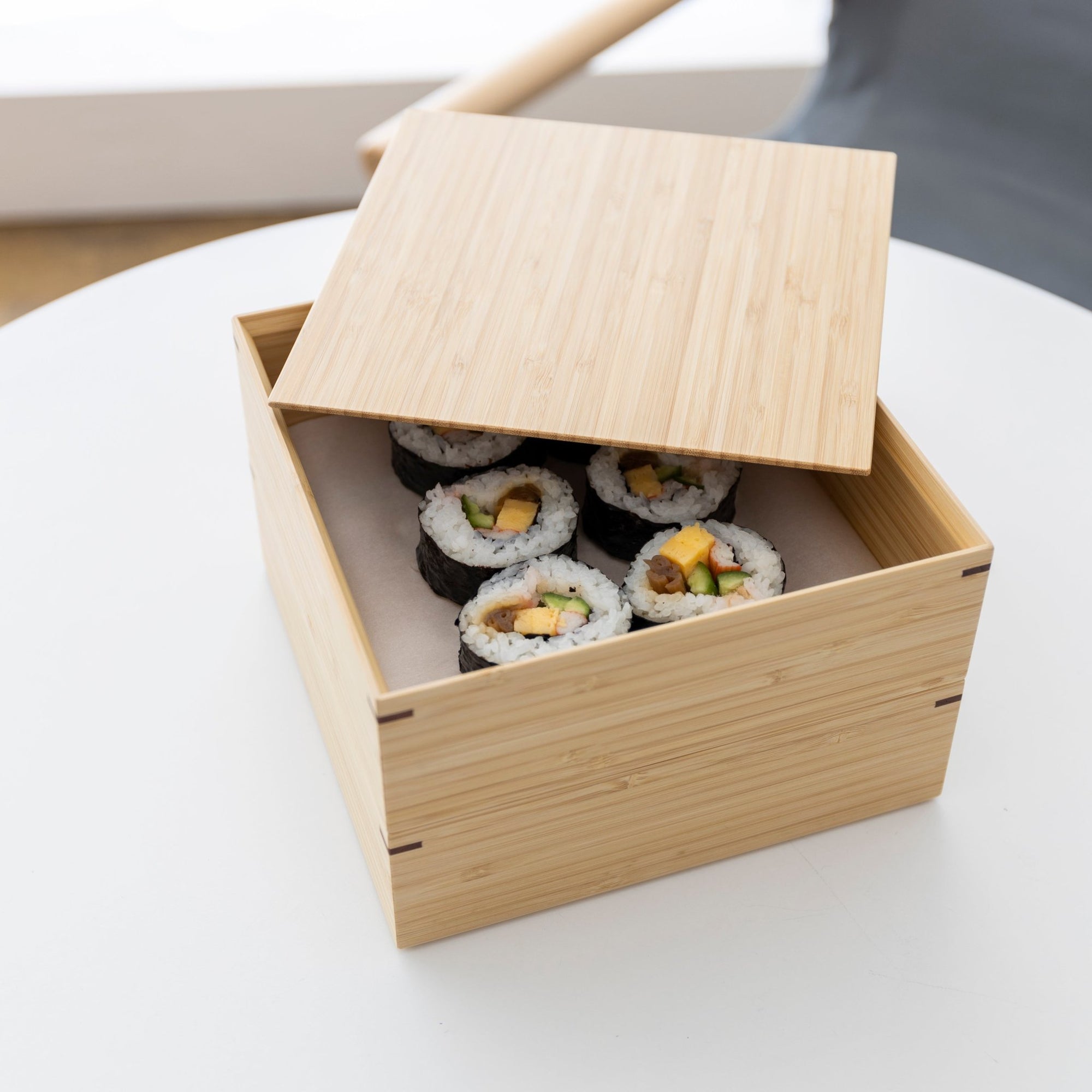Kosuga Bamboo Tiered Square Lunch Box Set | Tortoise General Store