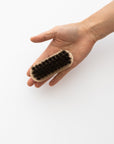 Leather Horse Hair Brush - tortoise general store