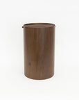 Lidded Waste Basket Walnut | Tortoise General Store