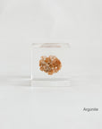 Mineral Sola Cube: Argonite Stone