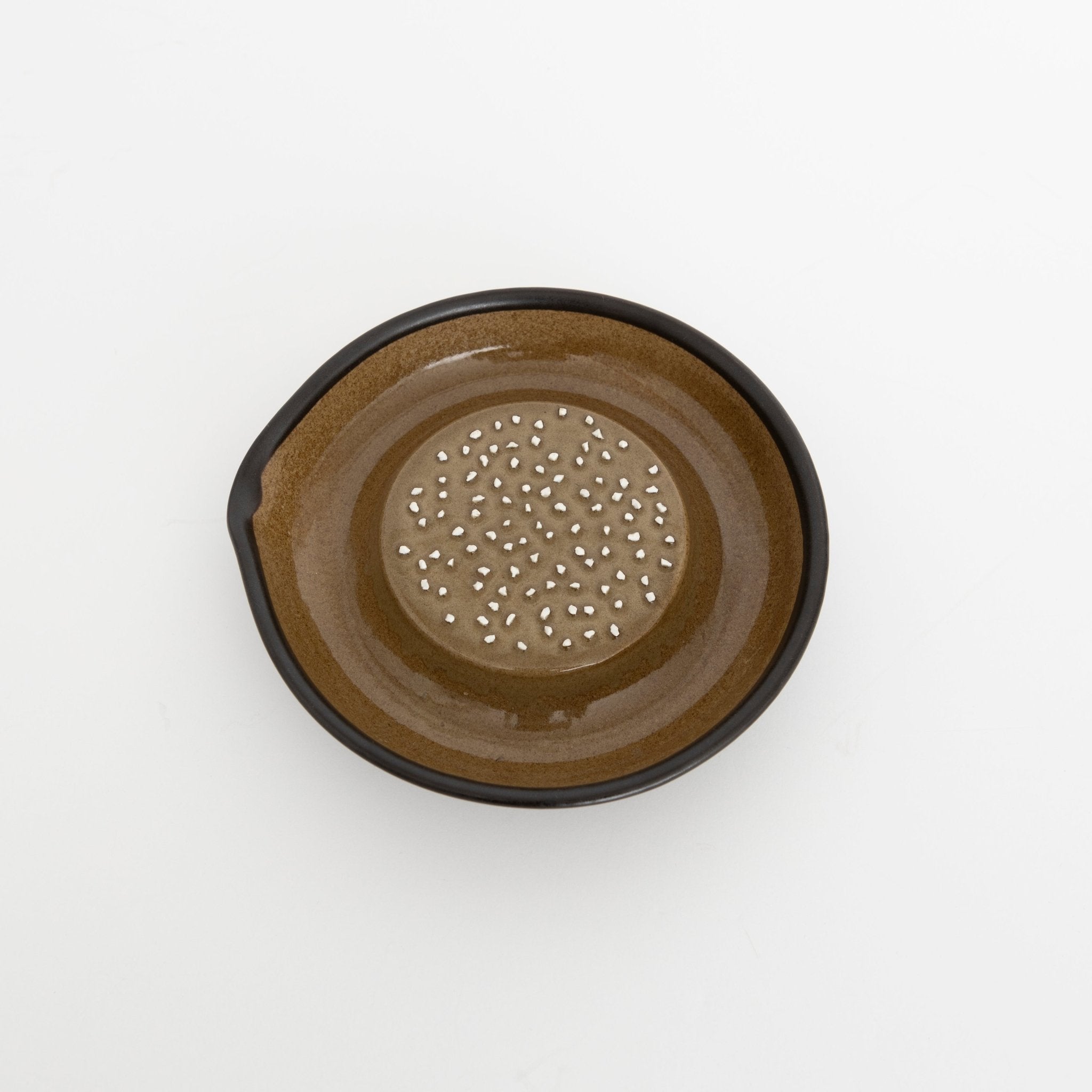 Japanese ceramic grater Oroshi black, MUJUN