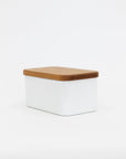 Noda Horo Enamel Butter Case with Wood Lid | Tortoise General Store