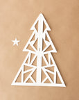 One Stroke White Paper Christmas Tree - tortoise general store