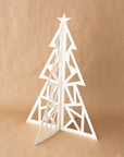 One Stroke White Paper Christmas Tree - tortoise general store