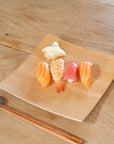 Orange Pine Natural Plywood Square Dish | Tortoise General Store