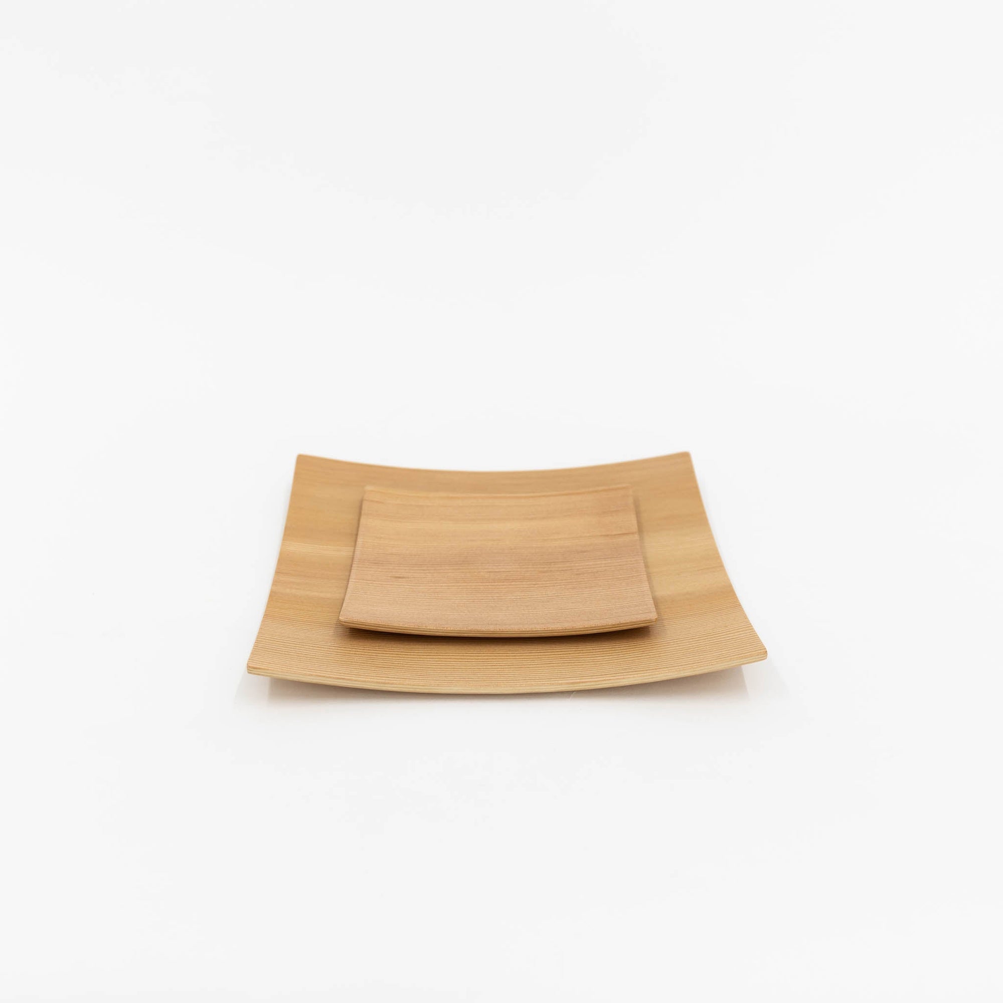 Orange Pine Natural Plywood Square Dish | Tortoise General Store