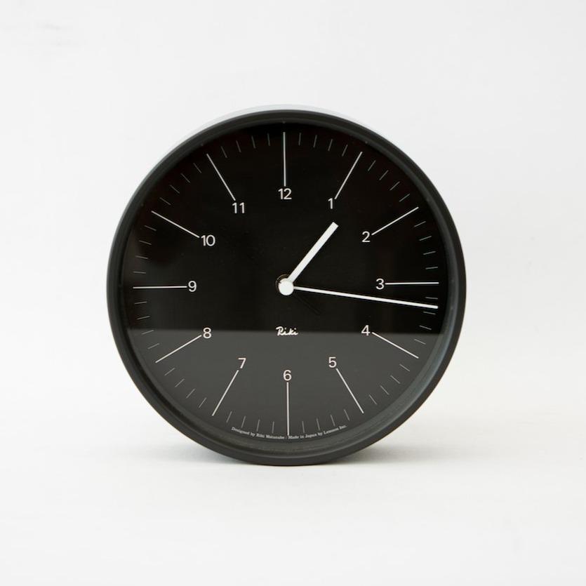 Riki Steel Clock Black WR17-10 | Tortoise General Store