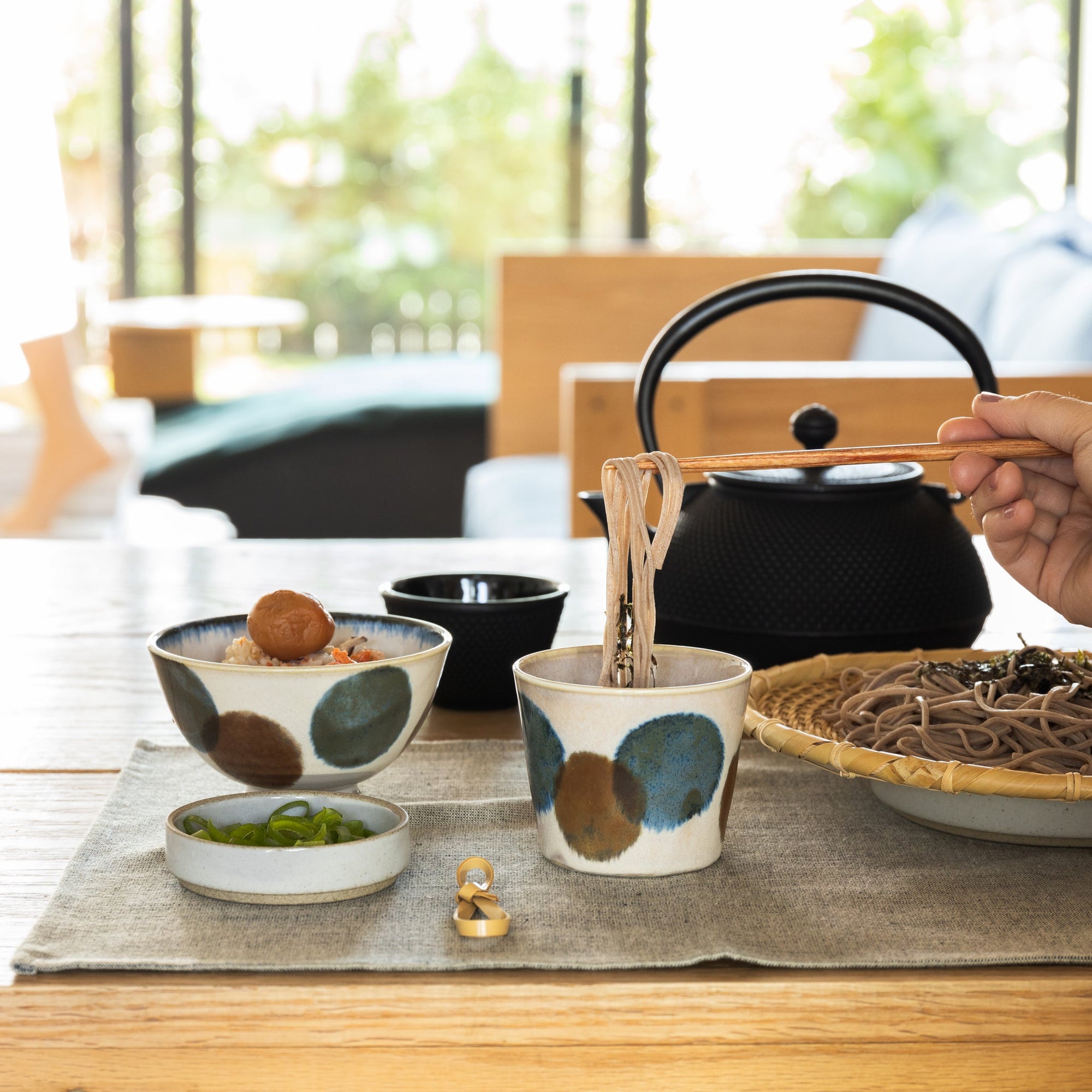 Rustic Dots Soba Choko & Rice Bowl | Tortoise General Store