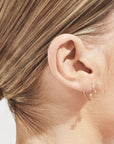 Shihara Diamond Twist Round Earring 01 | Tortoise General Store