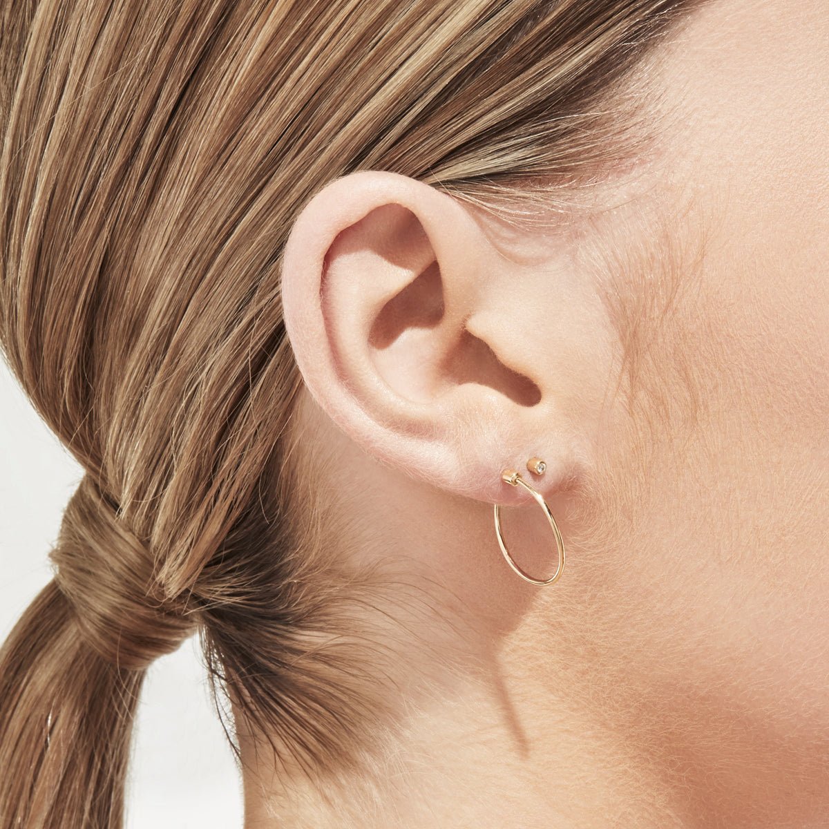定価7万 SHIHARA Diamond Twist RoundPierce02 Shihara Diamond Twist Round Earring 02 | tortoise general store